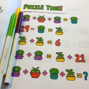 Math Puzzles for Kids - 3 Books - Image 2