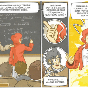 Galois, Noether, Gauss, Archimedes, Nightingale - 5 French comic books - Image 2