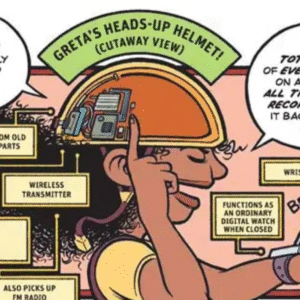 Comic book about nerdy inventions